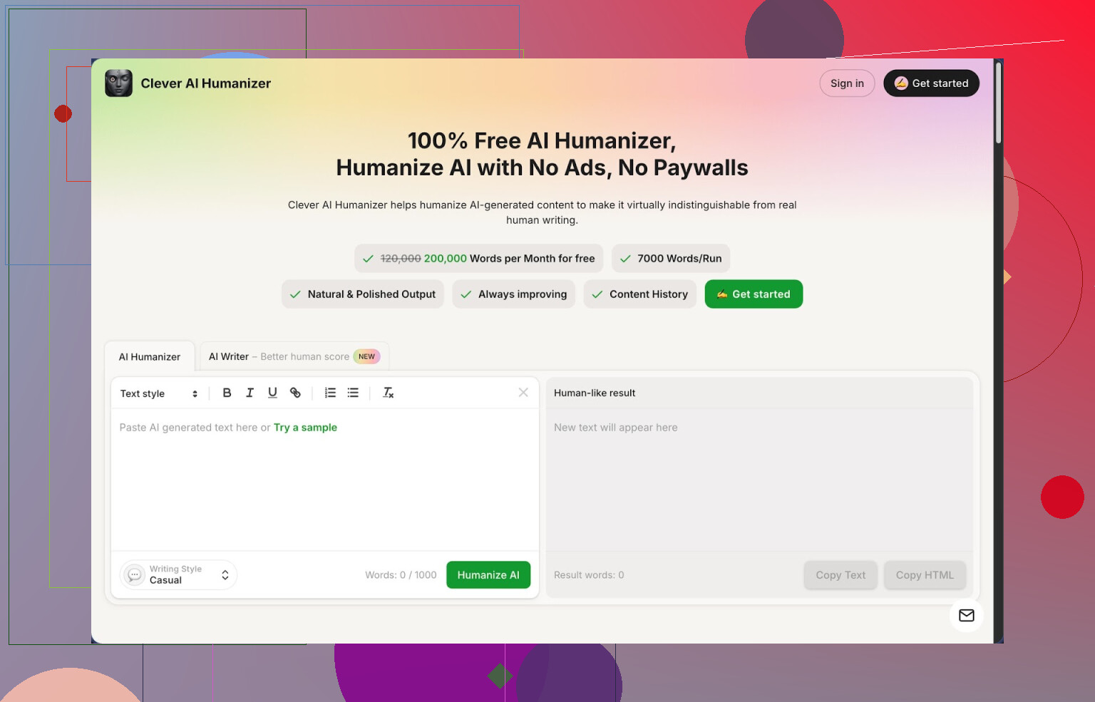 Reseña de Clever AI Humanizer