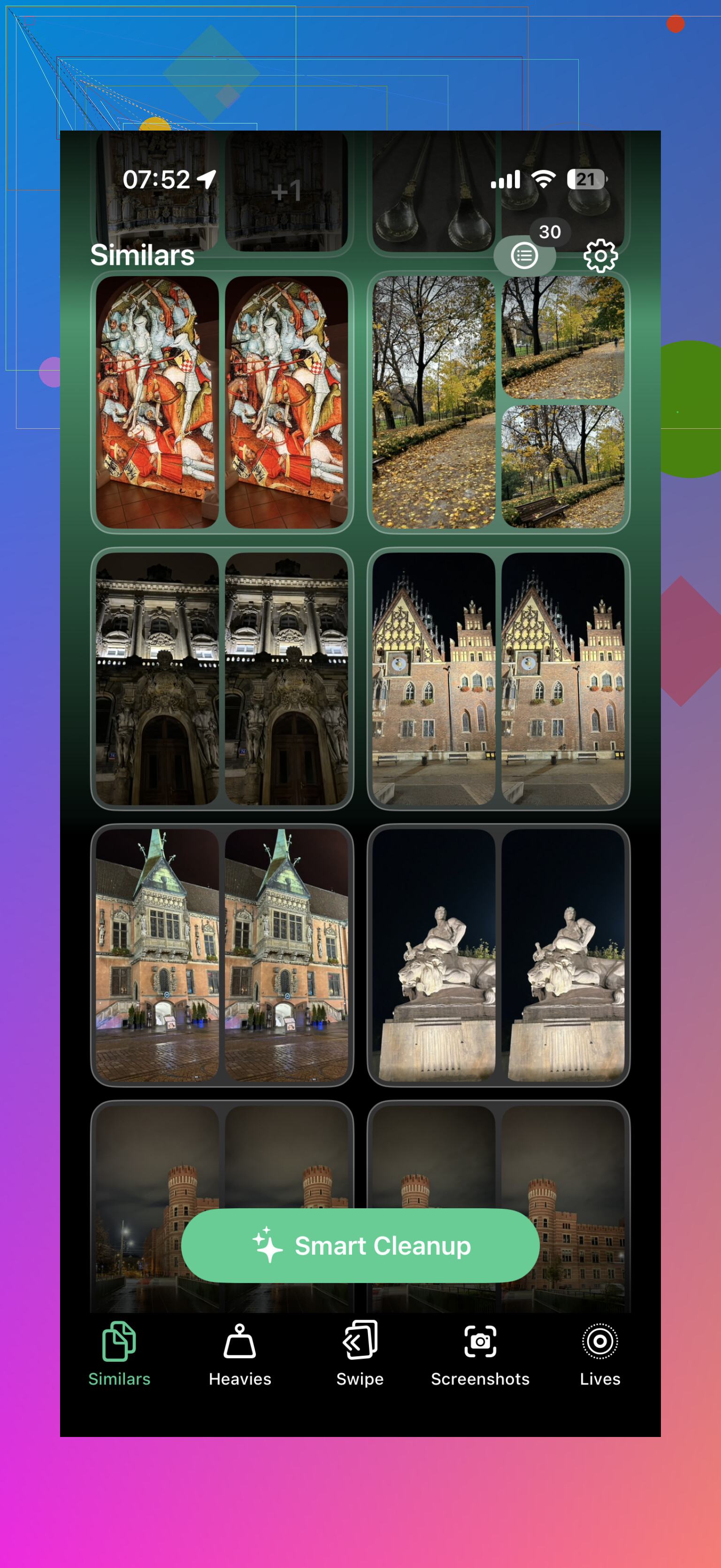 How can I realistically clean up thousands of iPhone photos?