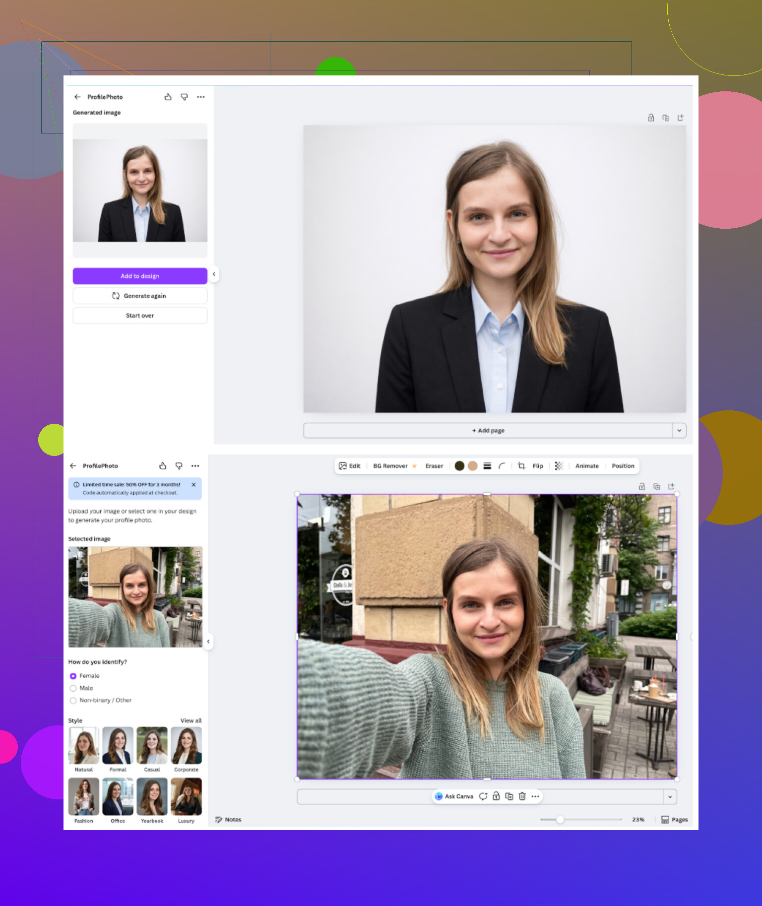 Verdict: Not bad variant, better then GIO, but for me, Remini looks better in those tests. And its more expensive