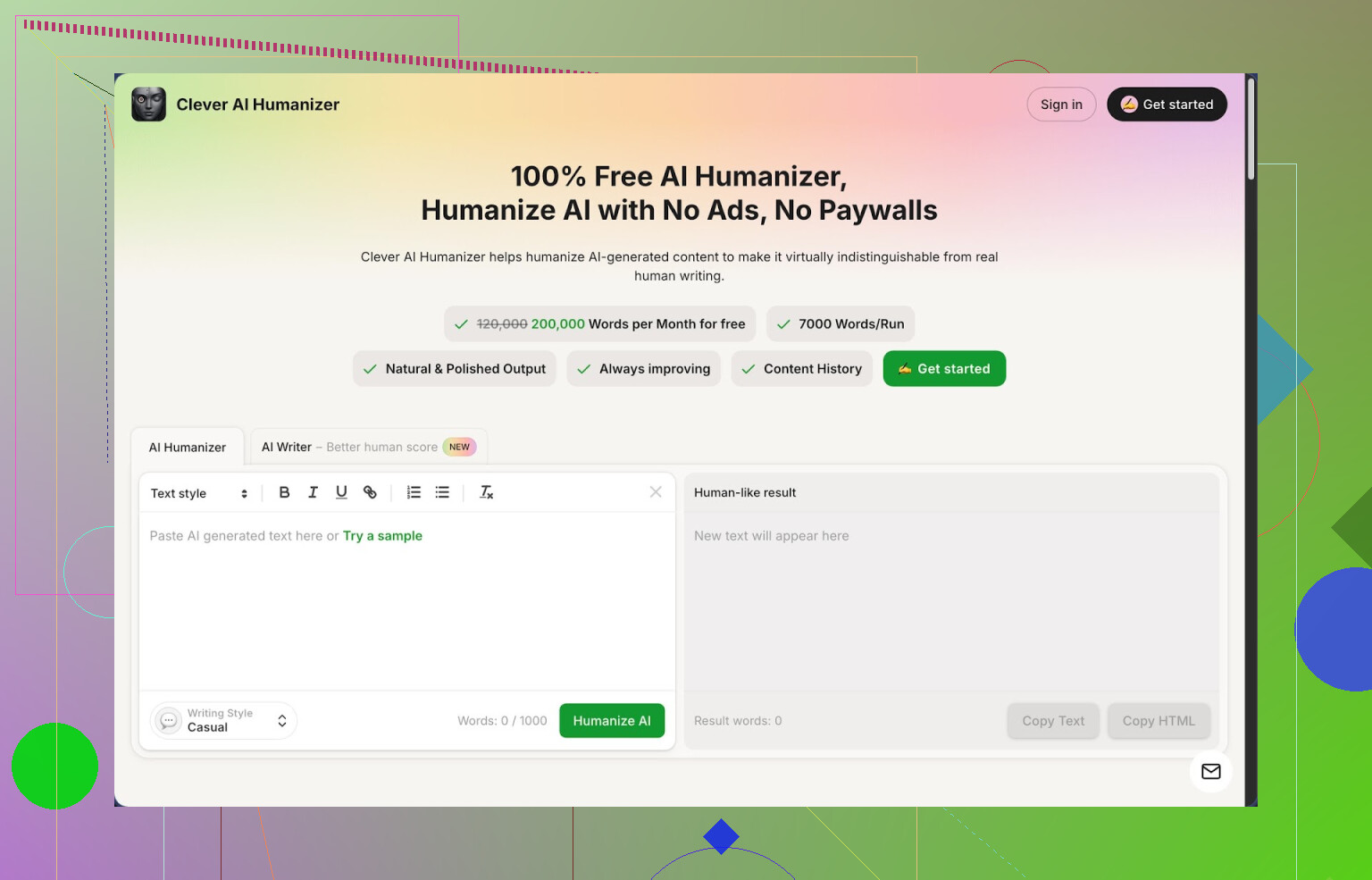 1. Recensione di Clever AI Humanizer
