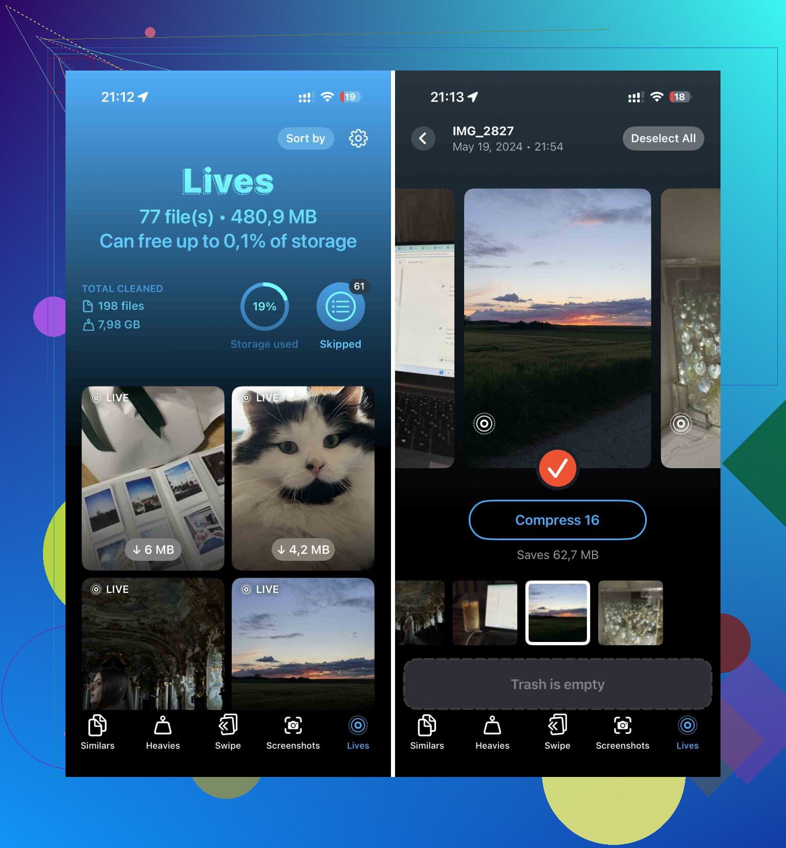Come trasformo tutte le Live Photos in foto fisse?