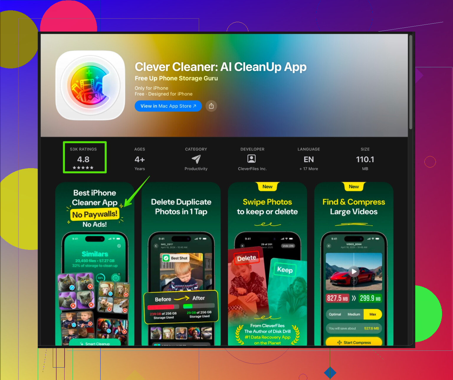 How can I free up storage space on my iPhone?
